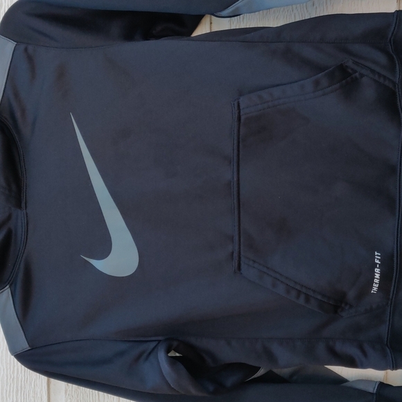 Nike therma -Fit boy's hoodie size M color black and Grey - Picture 2 of 5